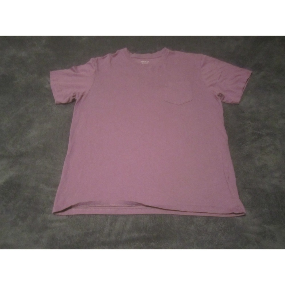 BCG Shirt Womens Medium Purple Crew Neck Short Sleeve Basic Pocket Tee‎